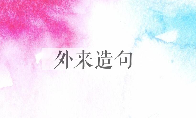 用外来造句