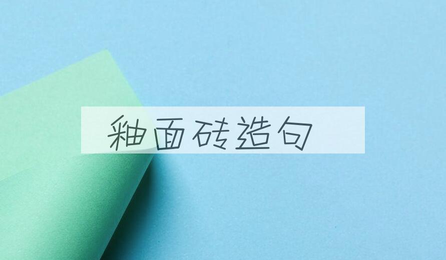 用釉面砖造句