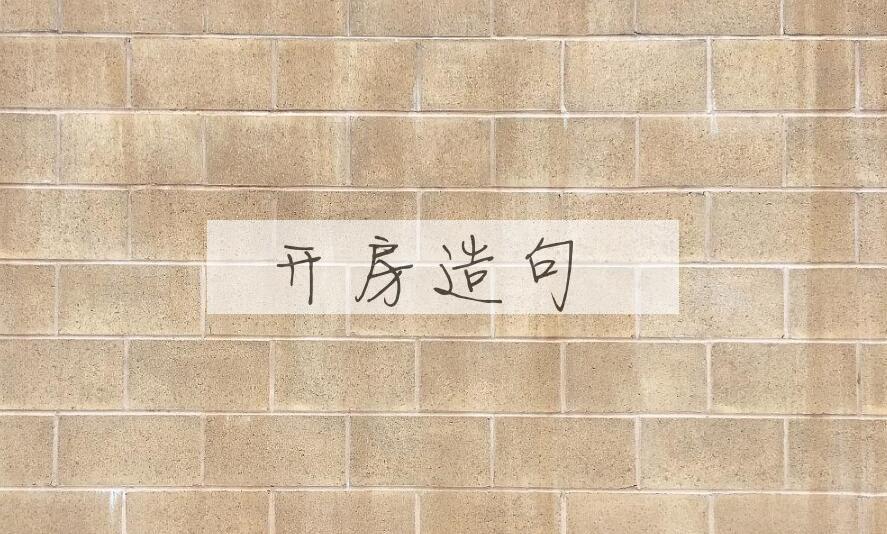 用开房造句