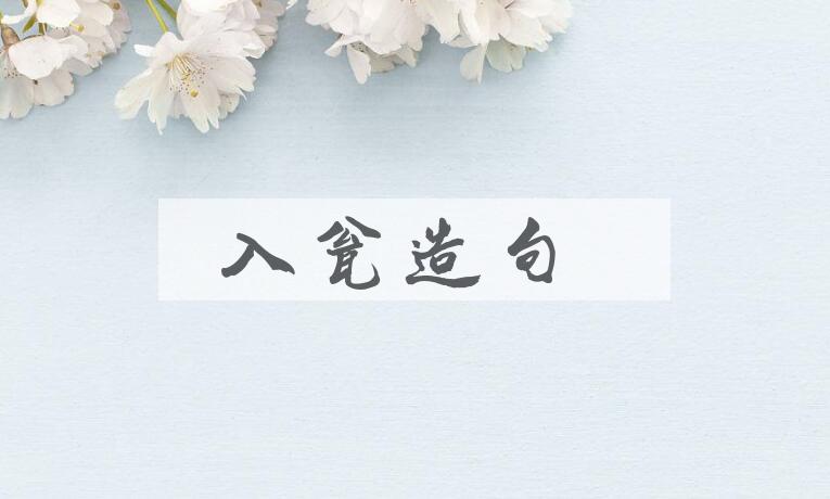 用入瓮造句