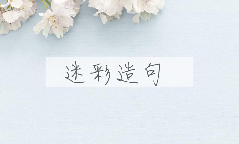 用迷彩造句
