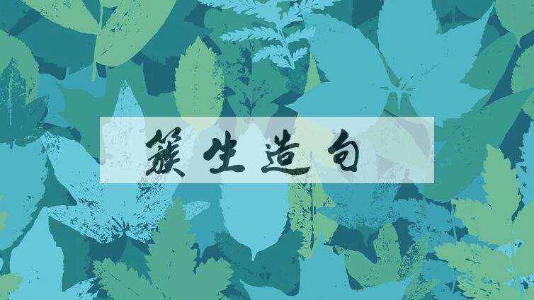 用簇生造句