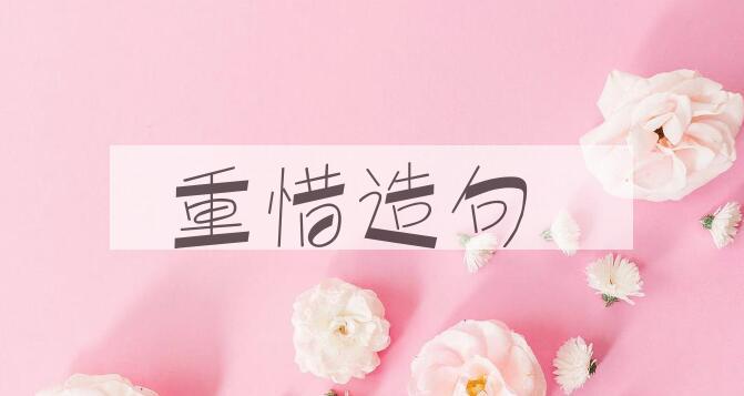 用重惜造句