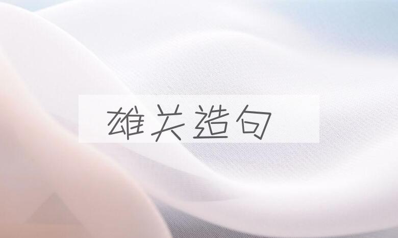用雄关造句