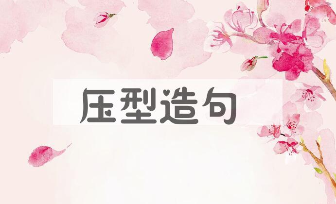 用压型造句