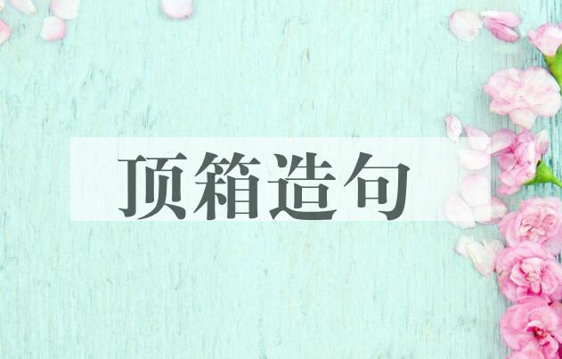 用顶箱造句