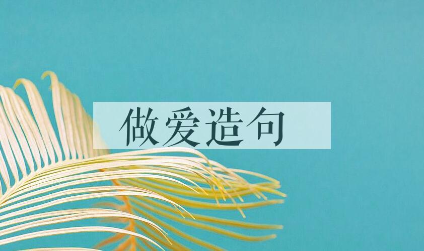 用做爱造句