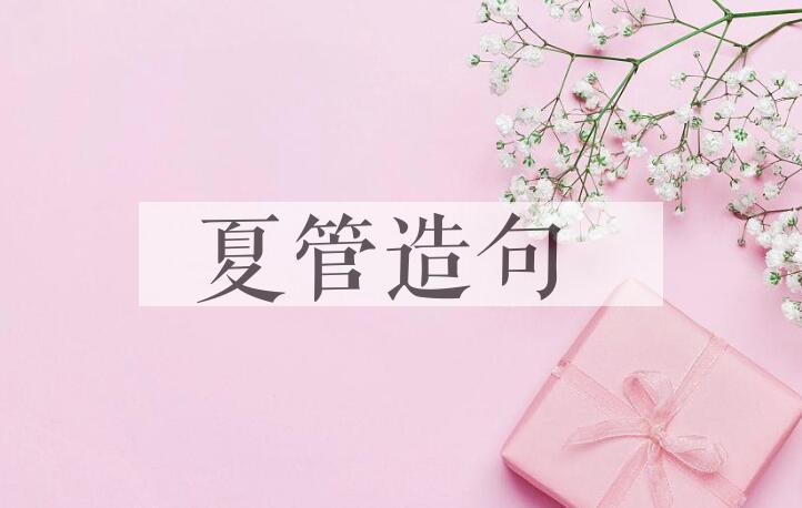 用夏管造句