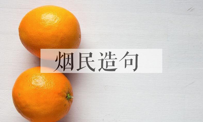 用烟民造句