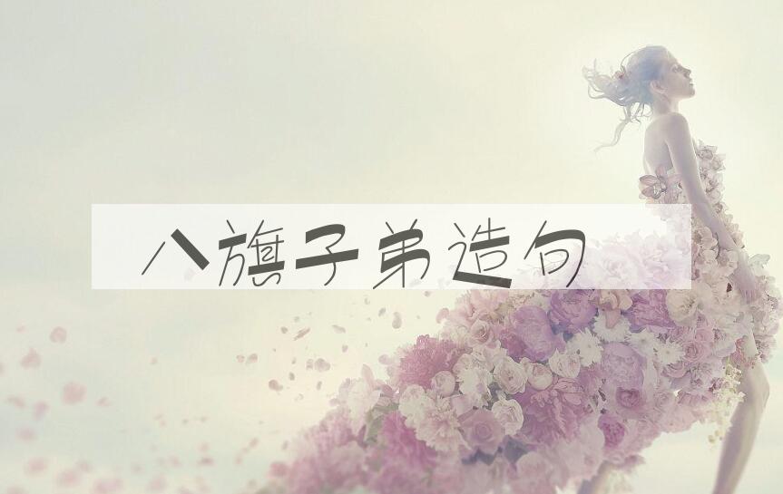 用八旗子弟造句
