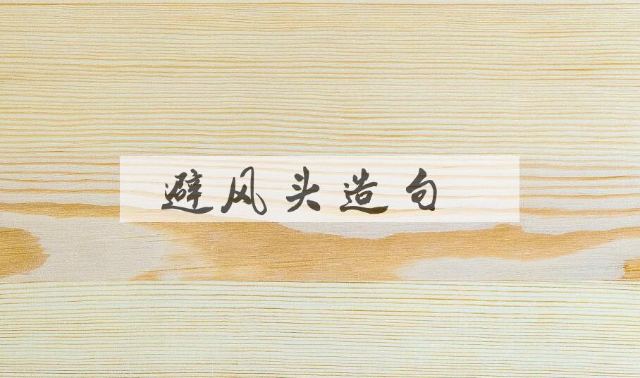 用避风头造句