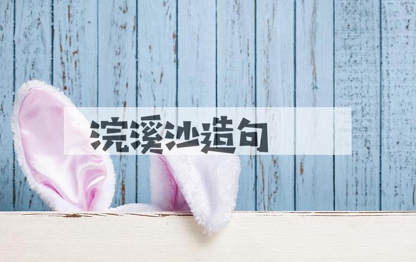 用浣溪沙造句