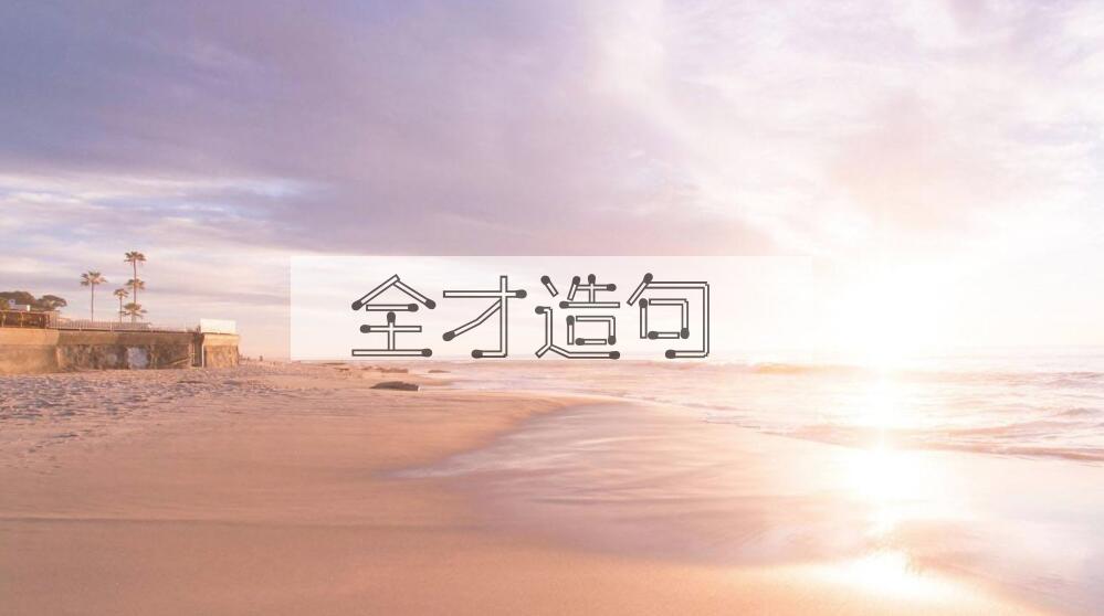 用全才造句