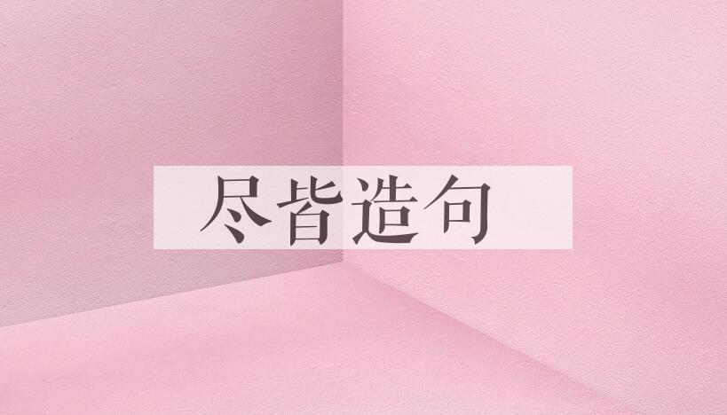 用尽皆造句