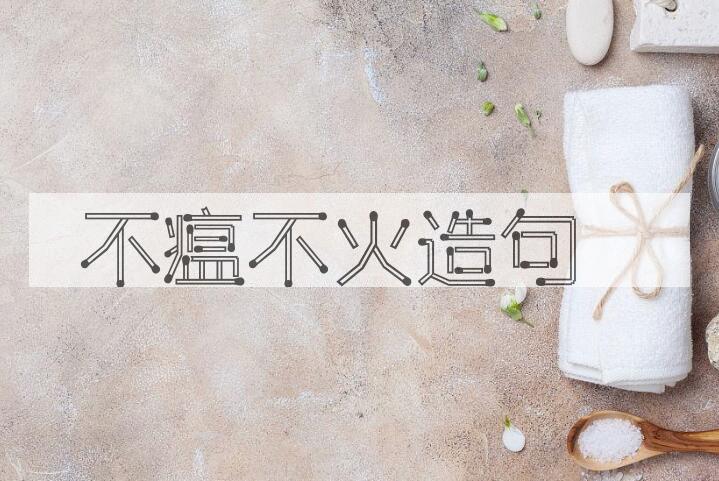 用不瘟不火造句