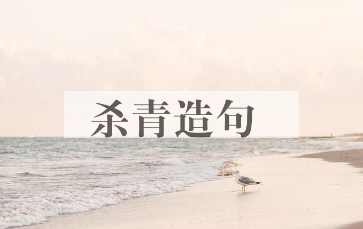 用杀青造句