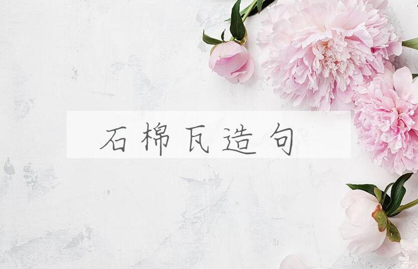 用石棉瓦造句