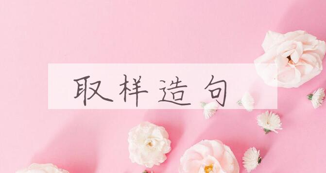用取样造句