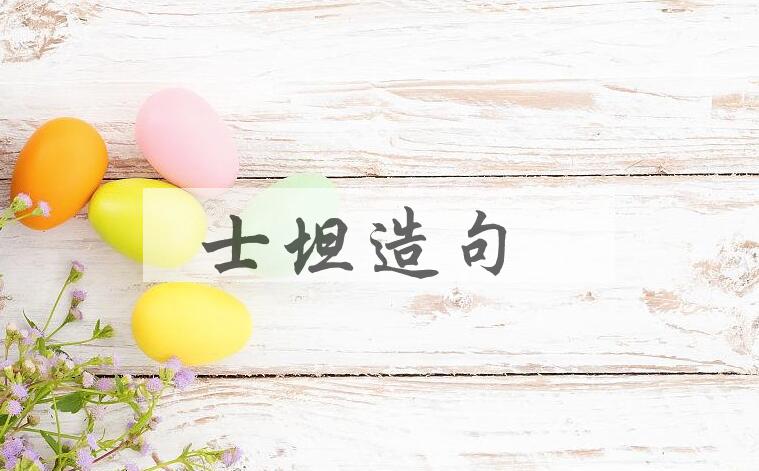 用士坦造句