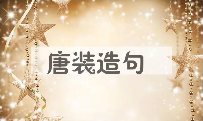 用唐装造句