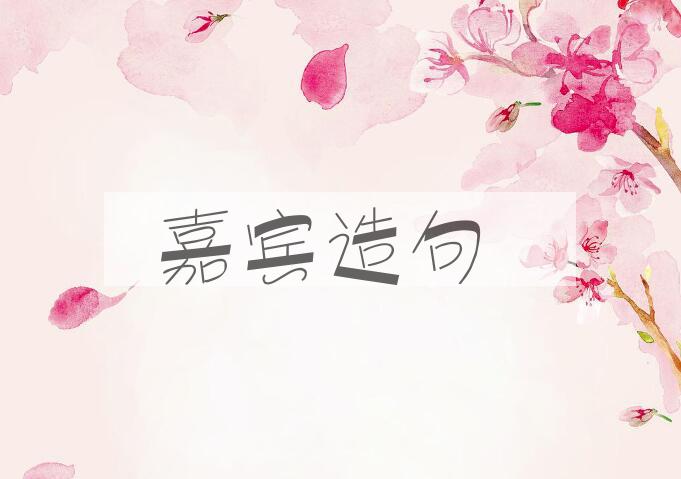 用嘉宾造句