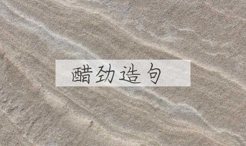 用醋劲造句