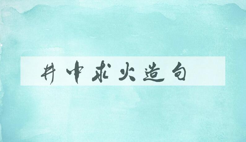 用井中求火造句