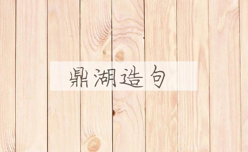 用鼎湖造句