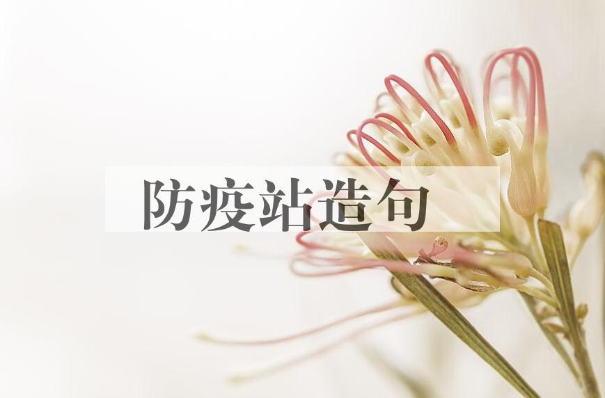 用防疫站造句
