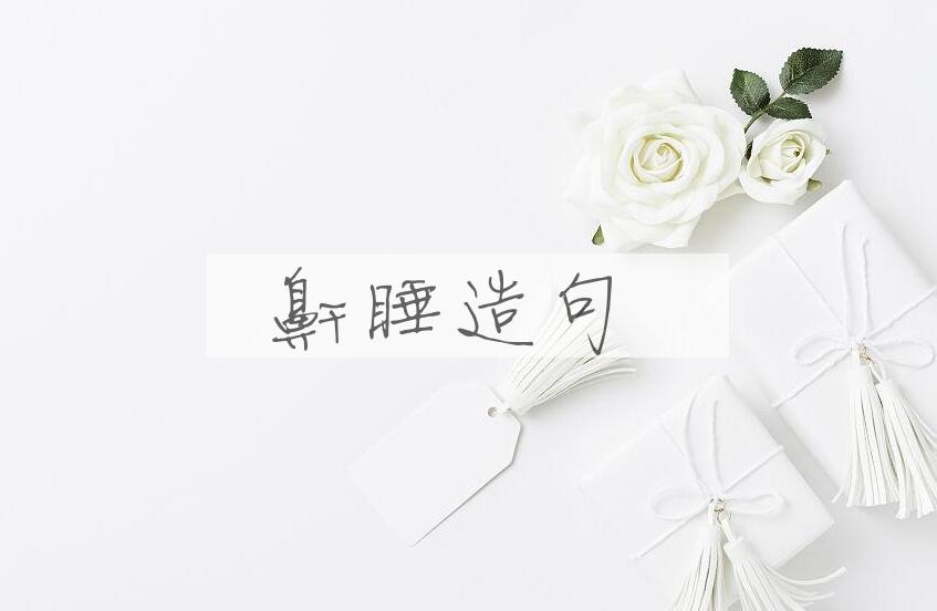 用鼾睡造句