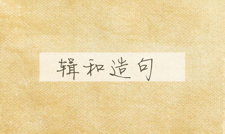 用辑和造句