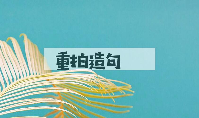 用重拍造句