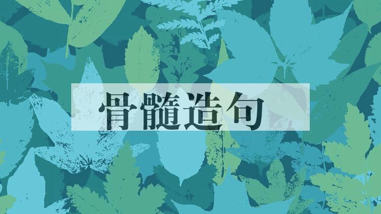 用骨髓造句