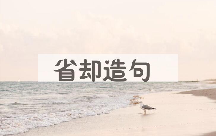 用省却造句