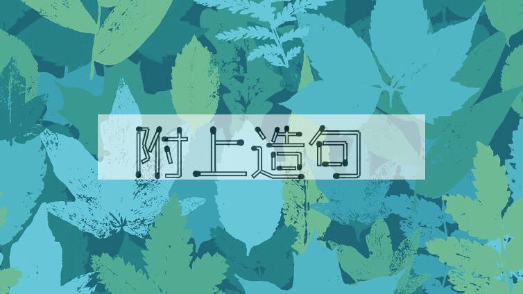 用附上造句