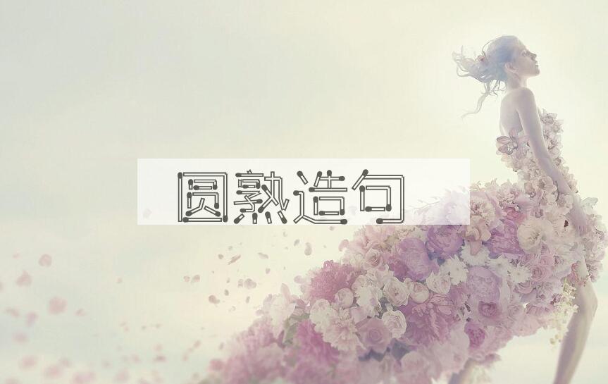 用圆熟造句