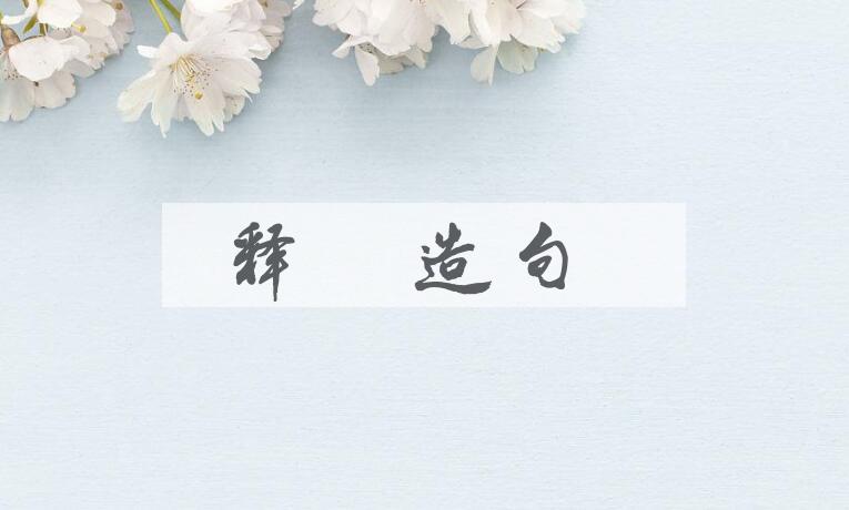 用释迦造句