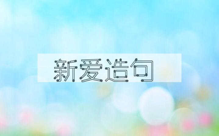 用新爱造句