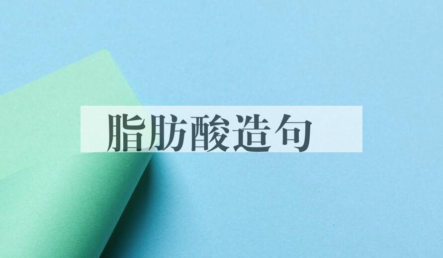 用脂肪酸造句
