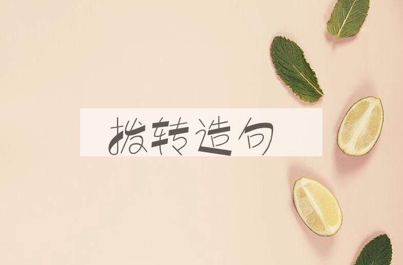 用拨转造句