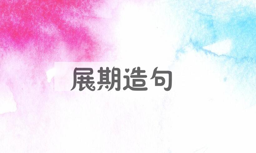 用展期造句