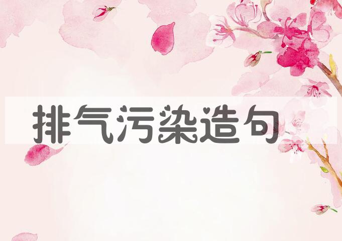 用排气污染造句