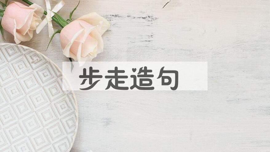 用步走造句