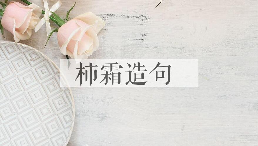 用柿霜造句