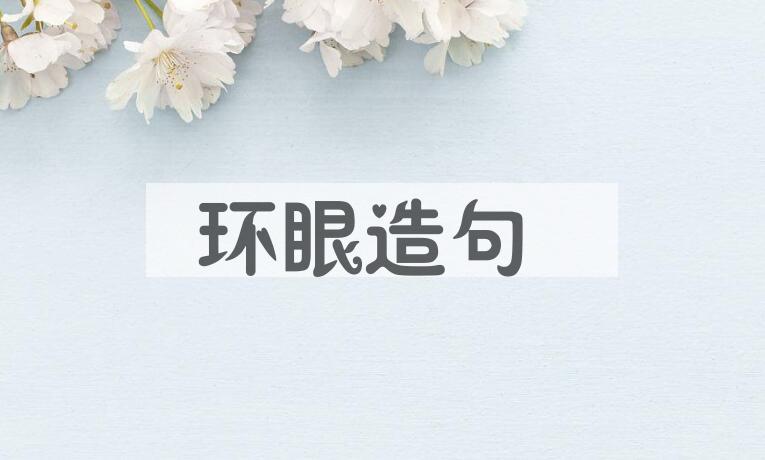 用环眼造句