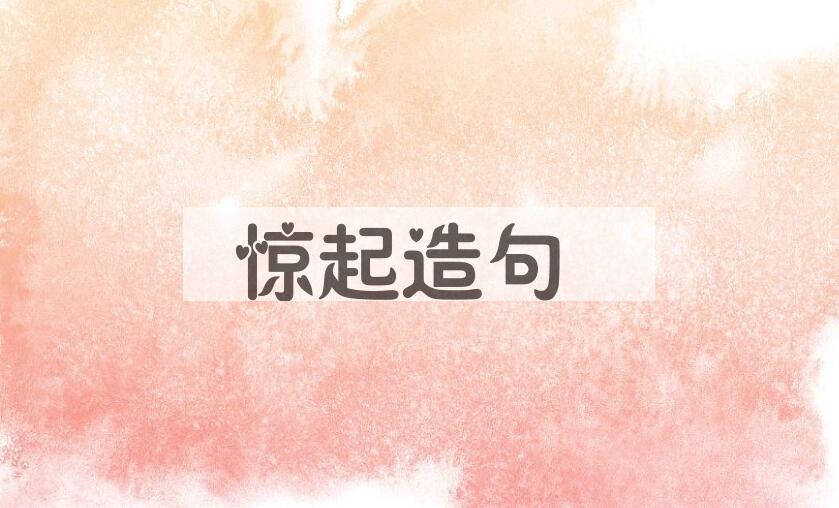 用惊起造句