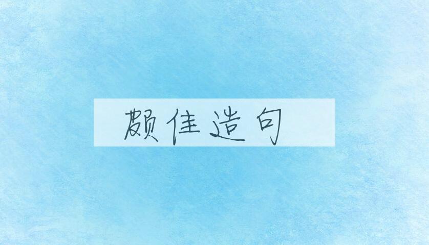 用颇佳造句