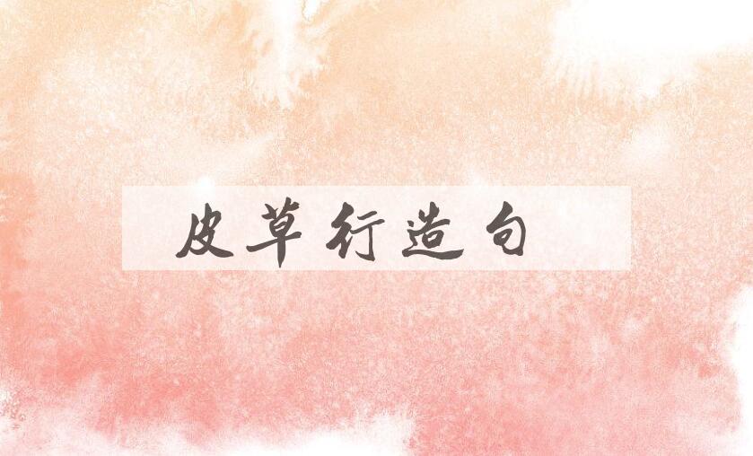 用皮草行造句