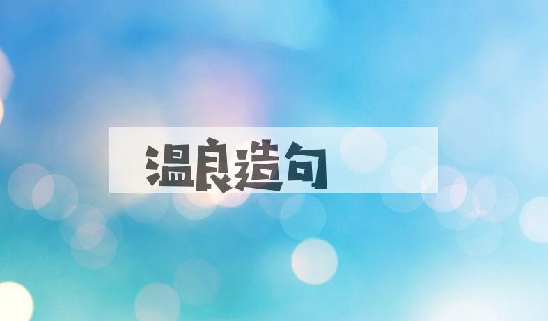 用温良造句