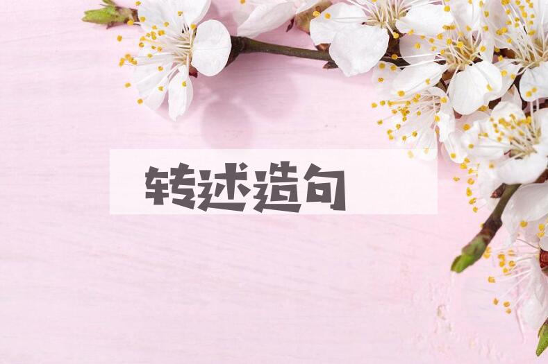 用转述造句